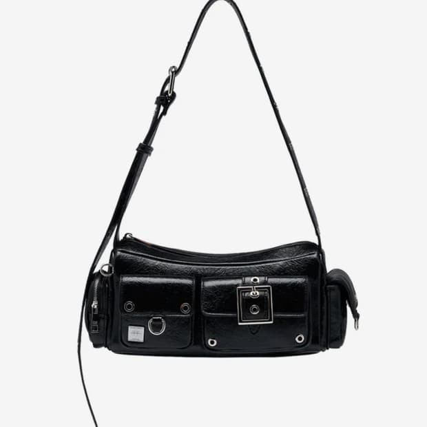 블랙퍼플 미니 포트리스 백 Mini Fortress Bag-Black