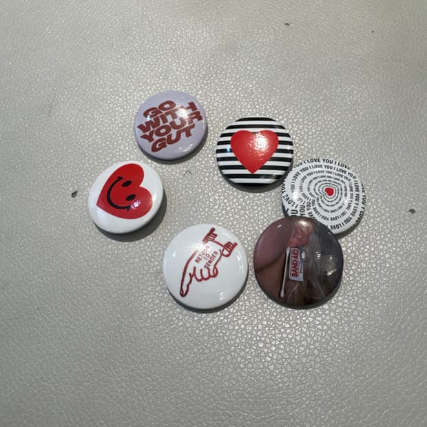 빈티지 뱃지 브롯지 6set