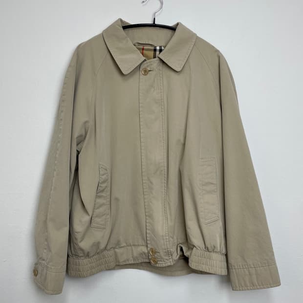 버버리 Burberry  베이지 노바체크 안감 블루종 자켓 M