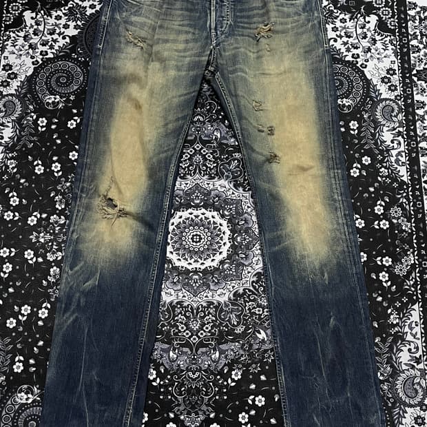 디젤 블랙골드 디스트로이드 워싱진 이태리 32