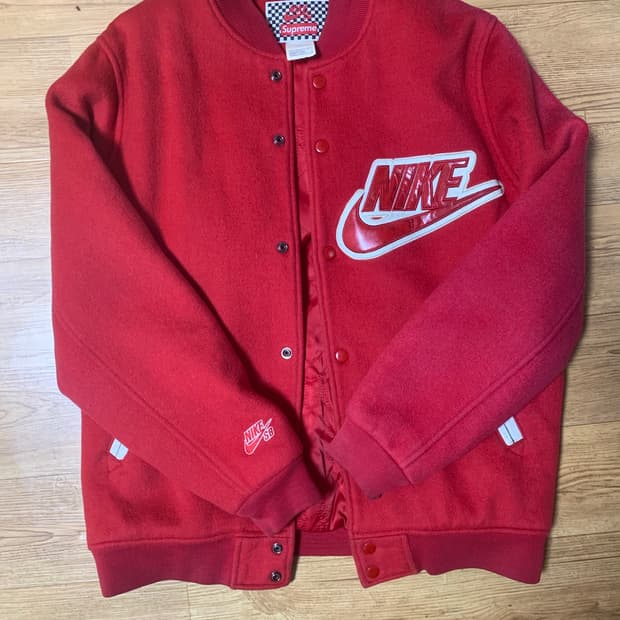 슈프림 나이키 슈나장 바시티 자켓 점퍼 스타장