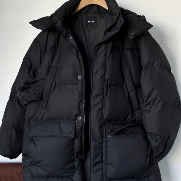 빔즈 다운 자켓 블랙