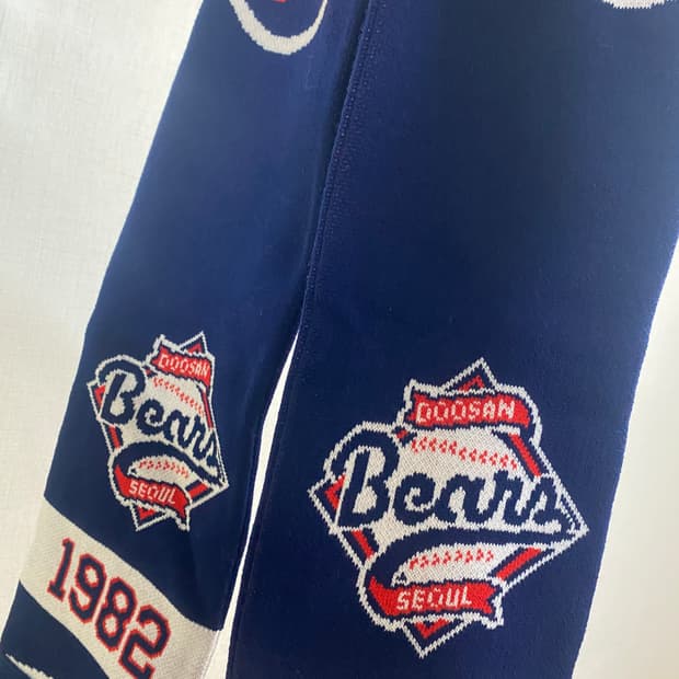 두산베어스 니트 서울 머플러