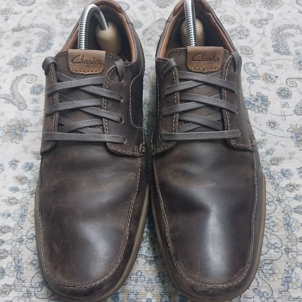 클락스 브라운 가죽 컴포트화 250mm(255까지)