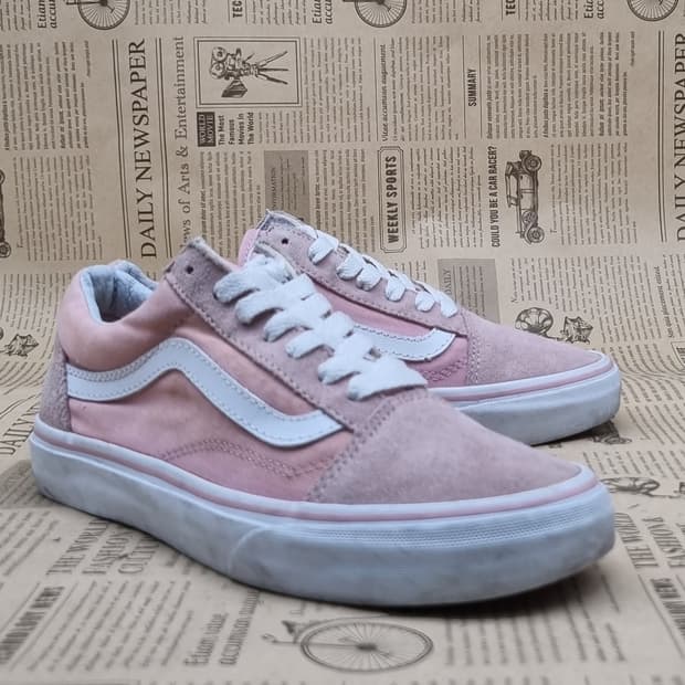 반스 올드스쿨 핑크 스니커즈235