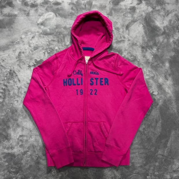 홀리스터 핑크 후드집업
