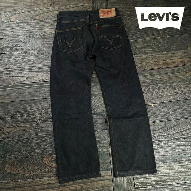 [리바이스] 501 스트레이트 생지 데님 팬츠 청바지 M19843