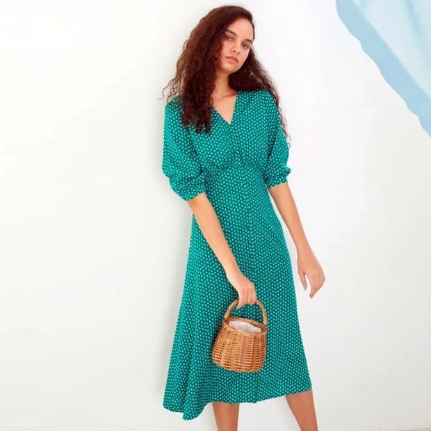 룩캐스트 퍼프 롱원피스