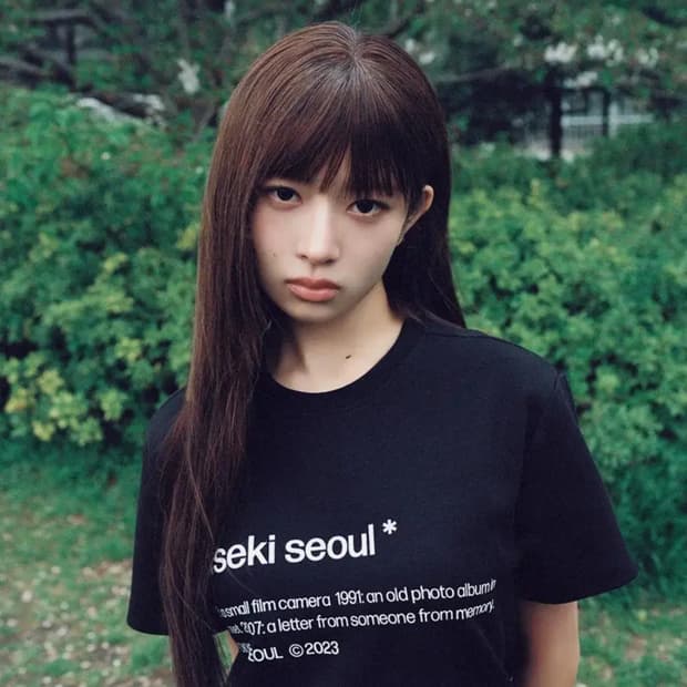 미세키서울 숏 슬리브 티셔츠 블랙