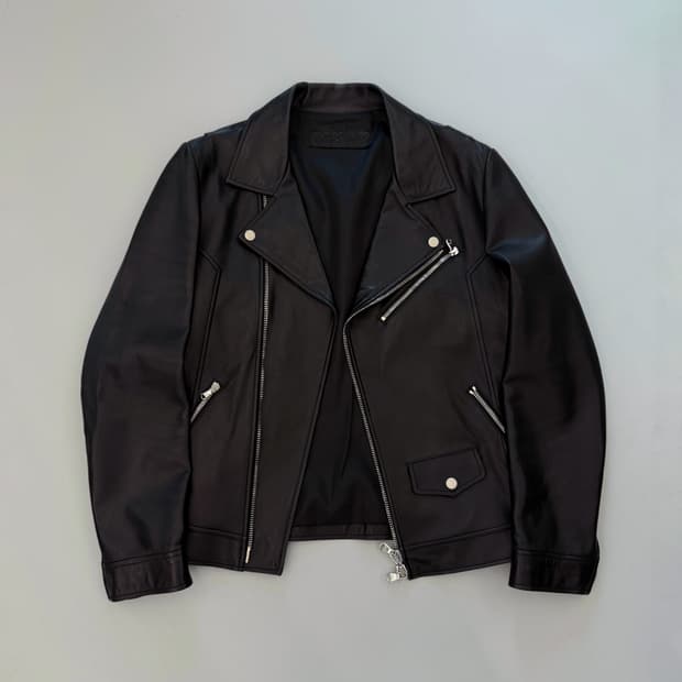 느와르 라르메스 양가죽 더블라이더 자켓