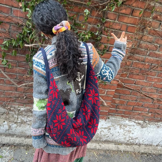 Beams boy 뜨개질 토트&백팩