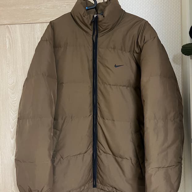 00s 나이키 올드스쿨 빈티지 뉴챔프 브라운 패딩