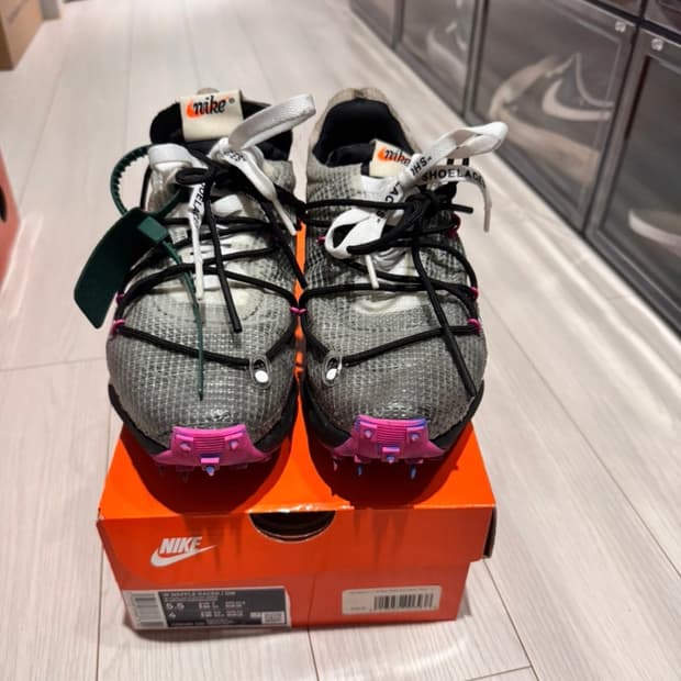 (W) 나이키 x 오프화이트 베이퍼 스트릿 블랙 핑크 230