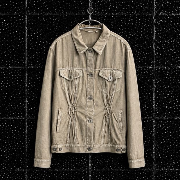 Krizia Jeans 셔링 데님자켓