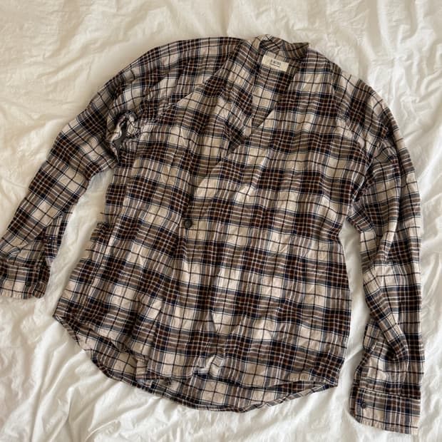 b:ming 체크 랩 셔츠 