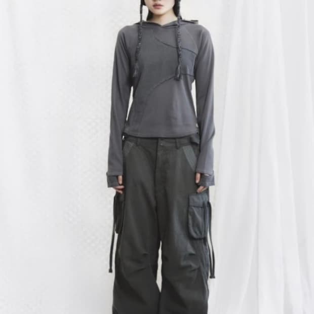 스마트어반유즈풀 코이세이오 워시드포켓팬츠 애쉬카키 1