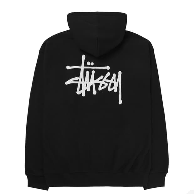 스투시 베이직 후드 블랙 2023 XL