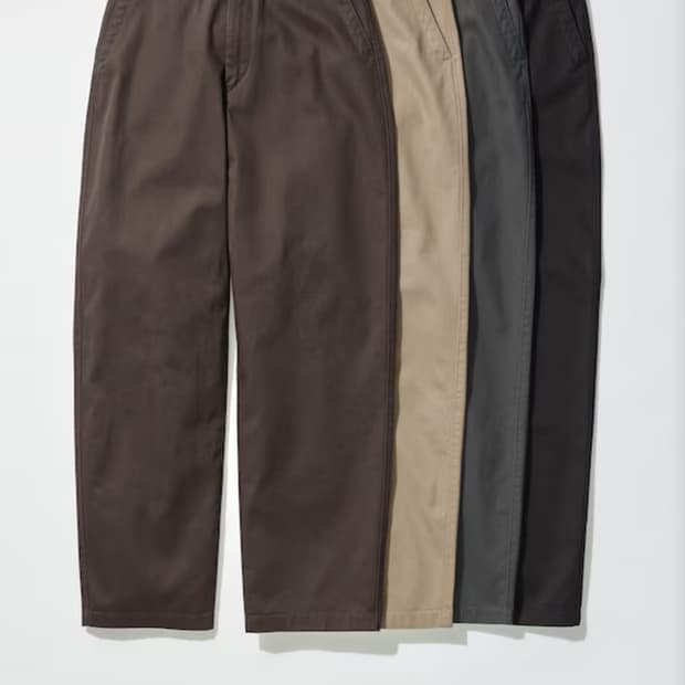 와이드핏치노팬츠 유니클로