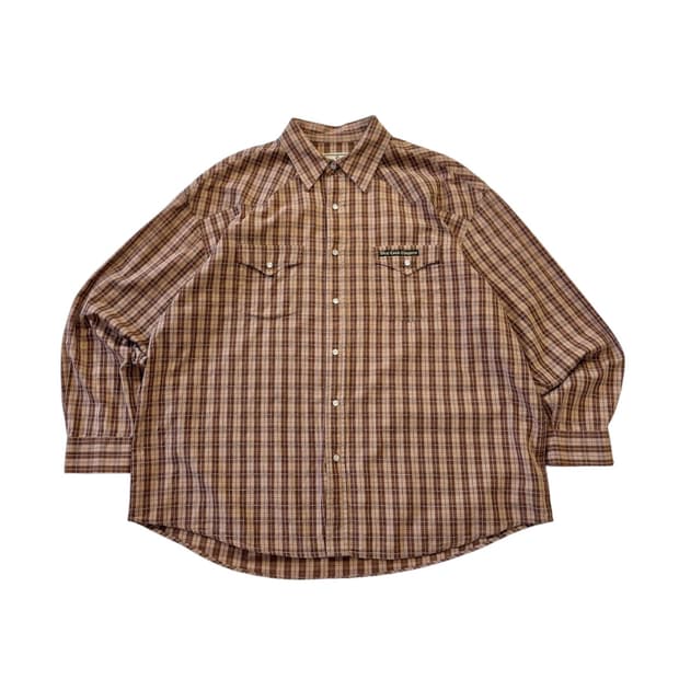 00s 웨스트 코스트 초퍼스 웨스턴 체크셔츠