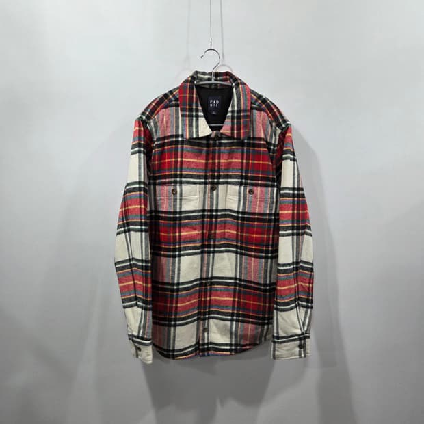 갭 체크 셔츠자켓 S