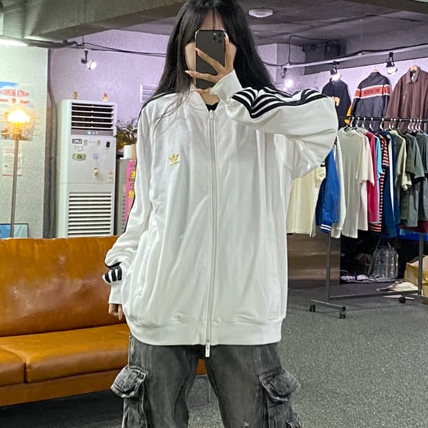 아디다스 오리지널스 SST 트랙탑 화이트 B5298