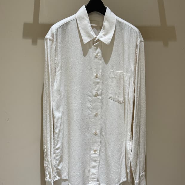 아워레가시 클래식 셔츠 화이트 실크