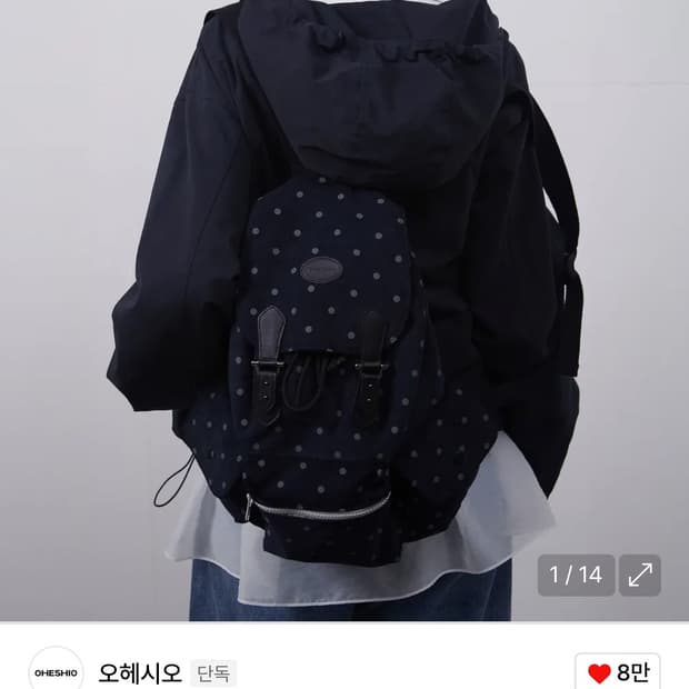 오헤시오 도트 백팩, DOT BACKPACK, NAVY