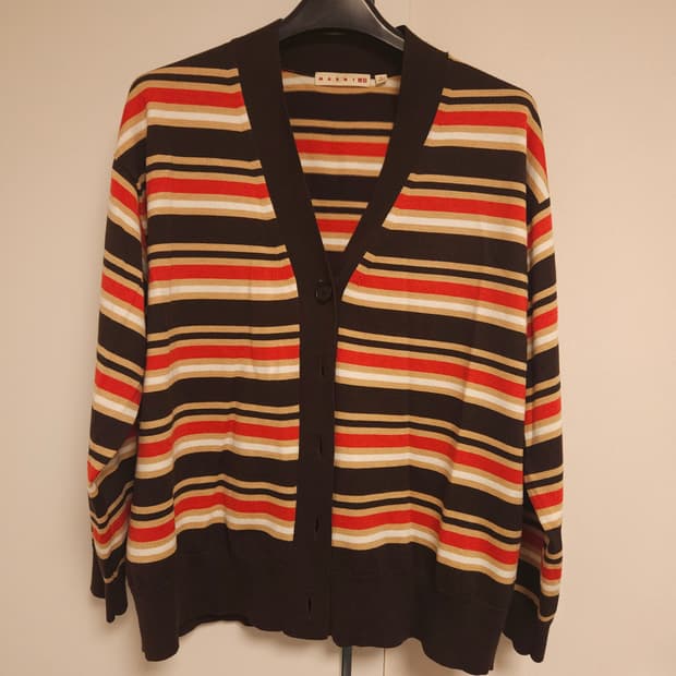 [XL] 유니클로 x 마르니 콜라보 스트라이프 가디건