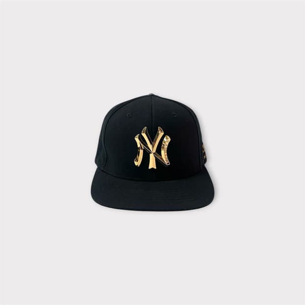 MLB 뉴욕양키즈 골드 메탈 원포인트 스냅백 (1857)