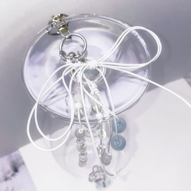White Noise Keyring