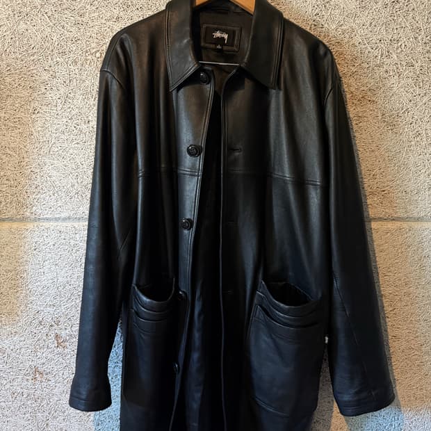 스투시 21AW 레더 자켓 