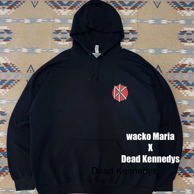 [XXL][110] 와코마리아 x 데드케네디즈 후드 티셔츠 블랙