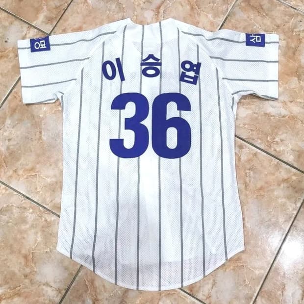 네포스 삼성라이온즈 키즈사이즈(11호) 이승엽마킹 야구유니폼