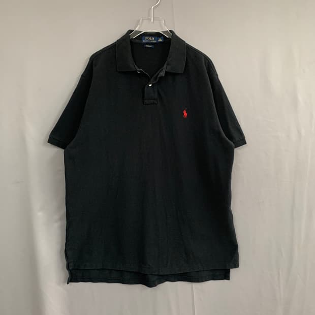 XL 폴로랄프로렌 커스텀핏 블랙 PK 반팔 카라티