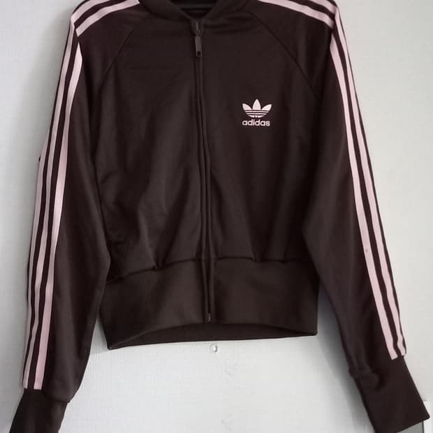 아디다스 대장급  브라운 핑크 초코 트랙탑 저지 져지집업 85/XS