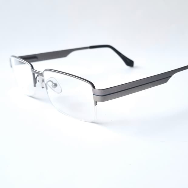 데드스탁 빈티지 반무테 사각 안경테 444