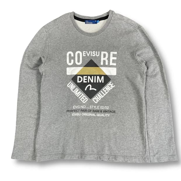 에비수 진스 그레아 프린팅 맨투맨 스웻셔츠 M