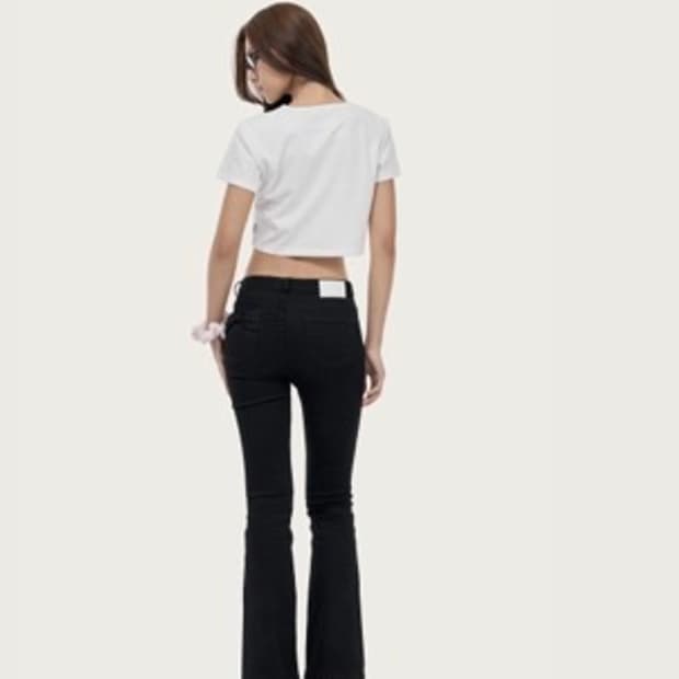 (교환O 판매O) 클리시어 블랙 리본 세미진 xs