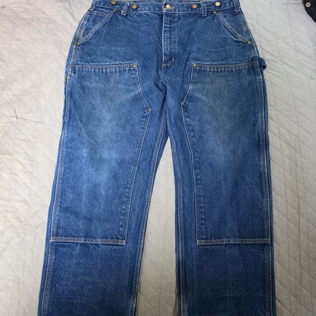 [40X30] 00s 빈티지 칼하트 더블니 B07 DNM 데님 B-6
