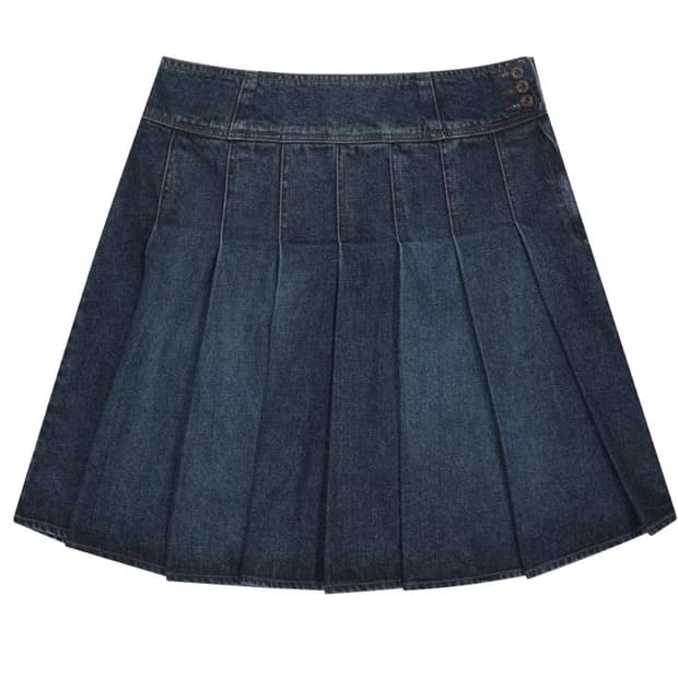 코이세이오 DEEP DENIM PLEATS SKIRT NAVY 1size