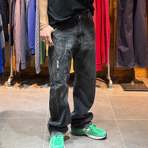 32in LEVI'S 리바이스 엔지니어드진 1999 워싱 데미지 흑청 데