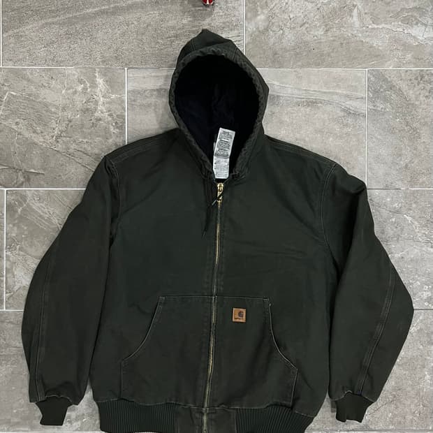 (XL) 칼하트 후드 덕 액티브 자켓 J130 MOS 모스그린