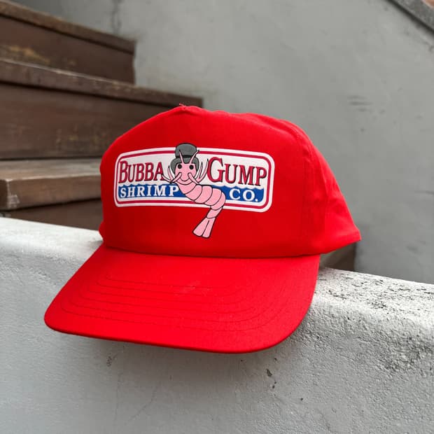 90s 빈티지 포레스트 검프 쉬림프 모자 캡 y18732