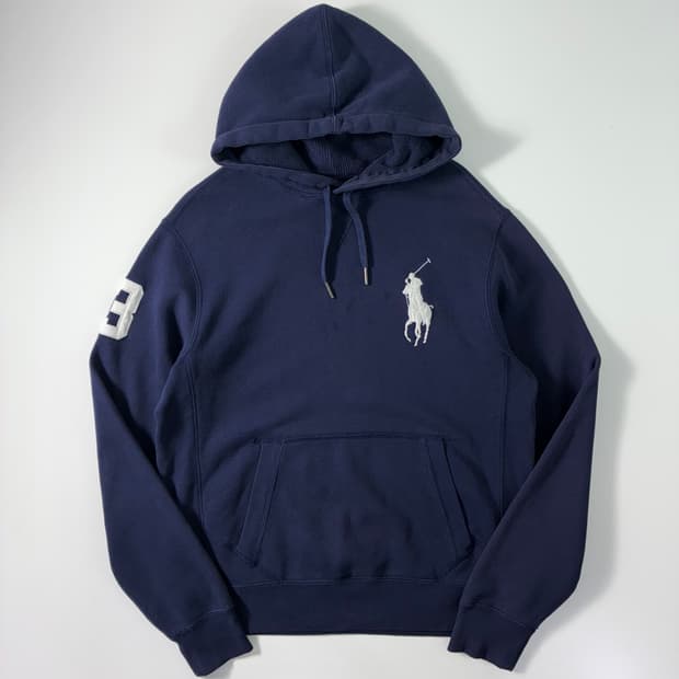 Polo 폴로 랄프로렌 네이비 화이트 빅포니 후드티