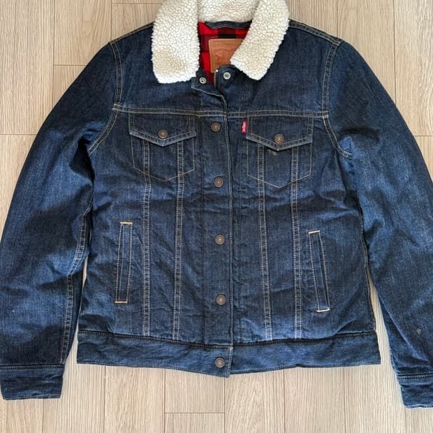 리바이스 무스탕 데님 자켓 s