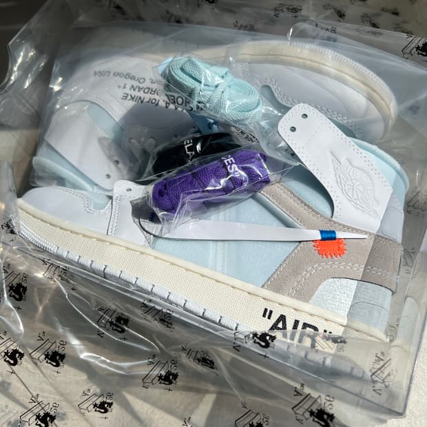 [270]조던1하이 x 버질아블로 아카이브 vaa 알래스카 화이트