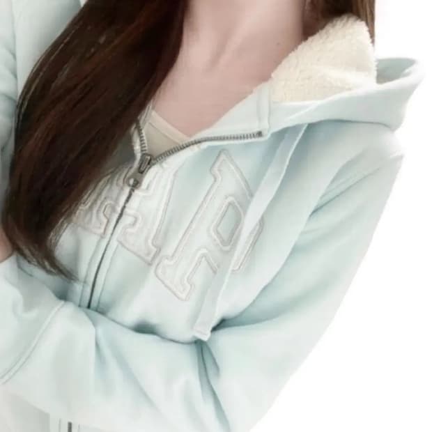 갭 시나모롤 양털 후드집업 빈티지