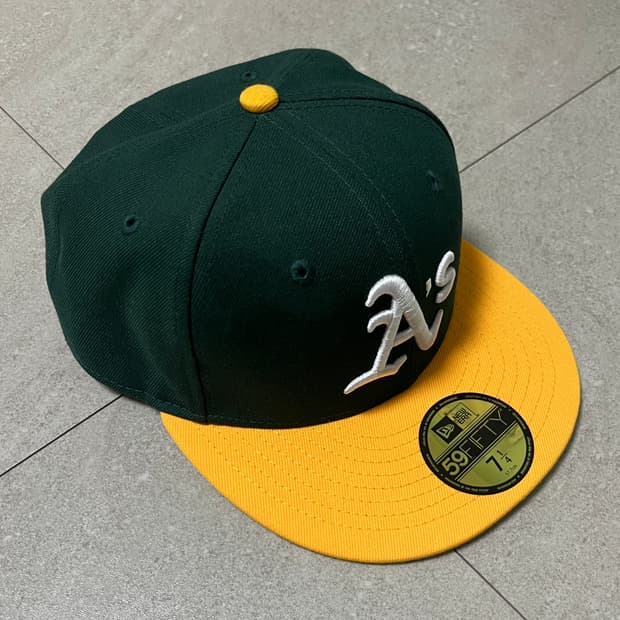 MLB 어센틱 오클랜드 애슬레틱스 홈 다크그린 / 에이골드
