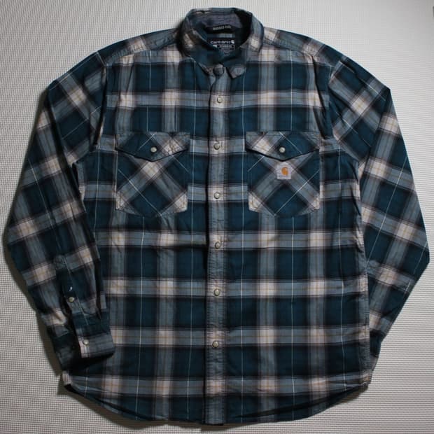 Carhartt 칼하트 플렉스 체크 워크셔츠 