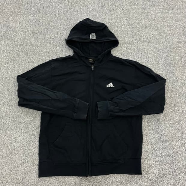 110 아디다스 블랙 후드집업 0129H1